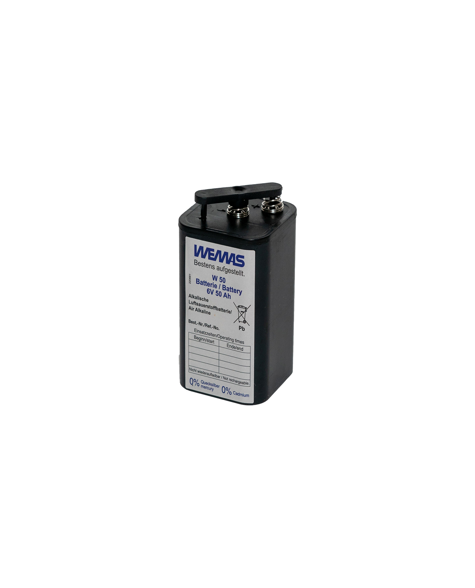 Luftsauerstoff-Batterie 6V/50AH