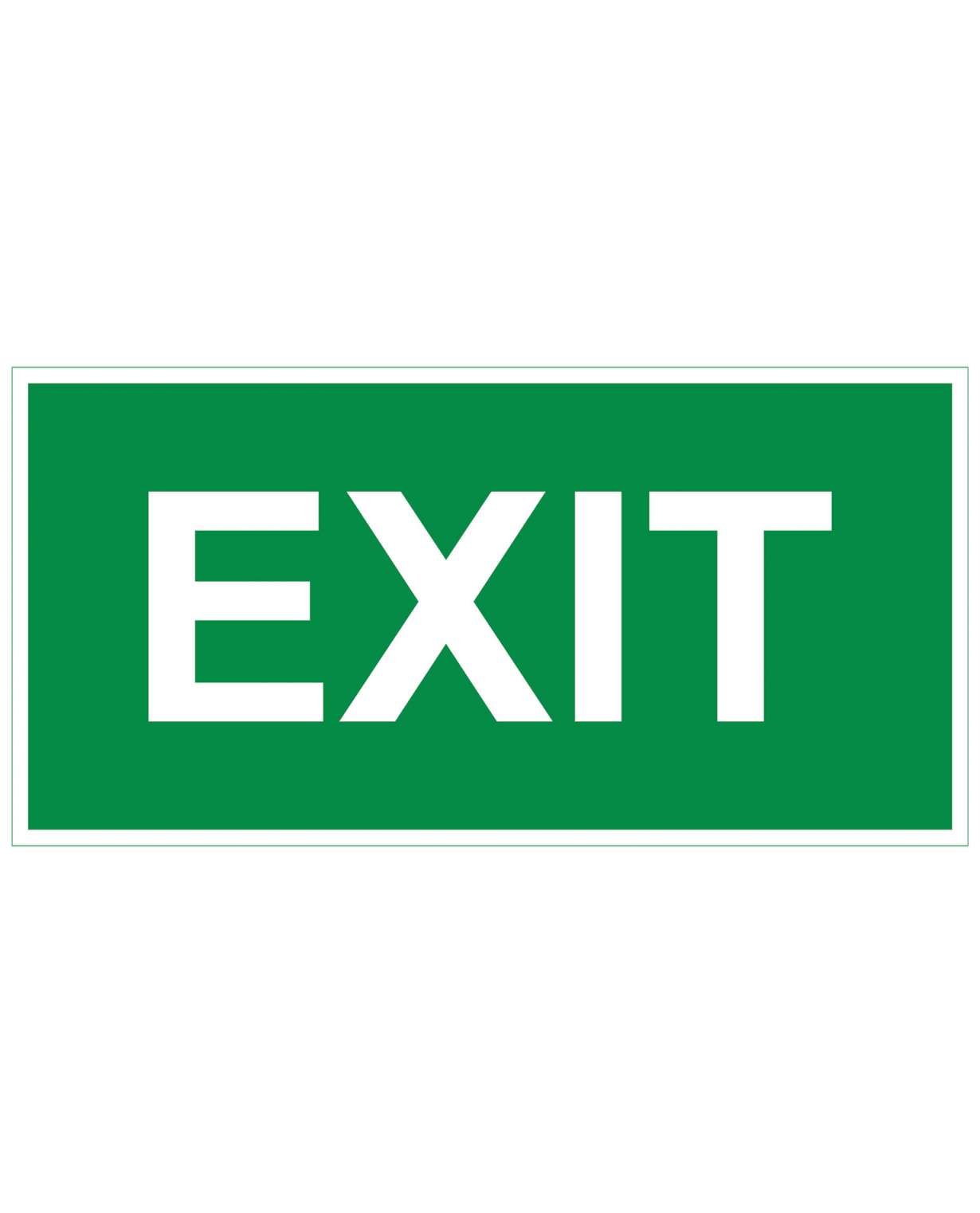 Exit, Magneetti jälkiheijastava, 400x200 mm