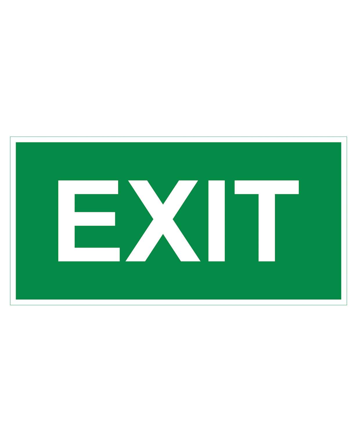 Exit, Magneetti jälkiheijastava, 400x200 mm