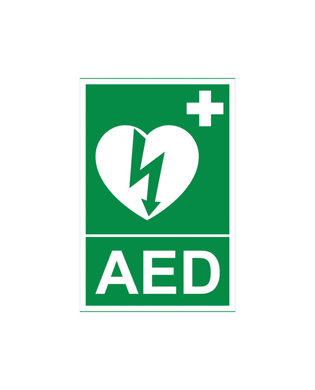 AED, Muovi jälkiheijastava 1mm, 300x400 mm