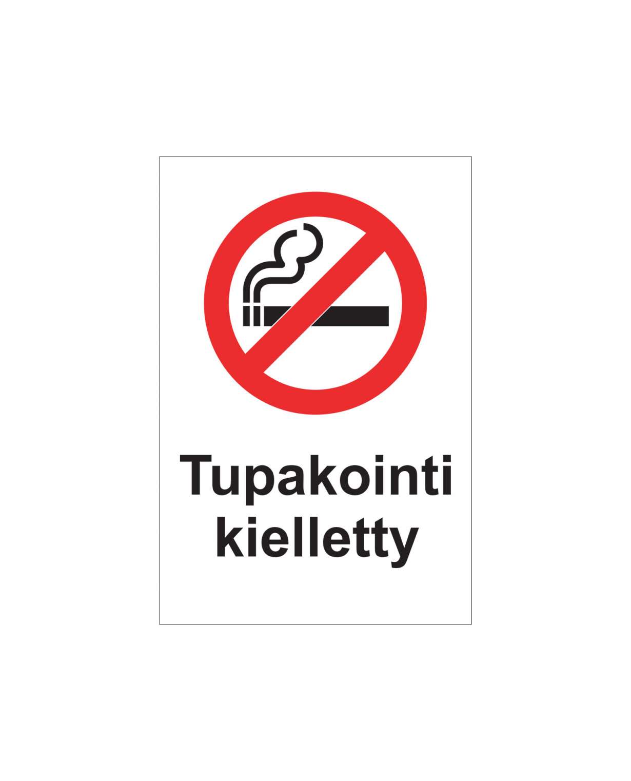 Tupakointi kielletty, Ibond alumiini, 200x300 mm