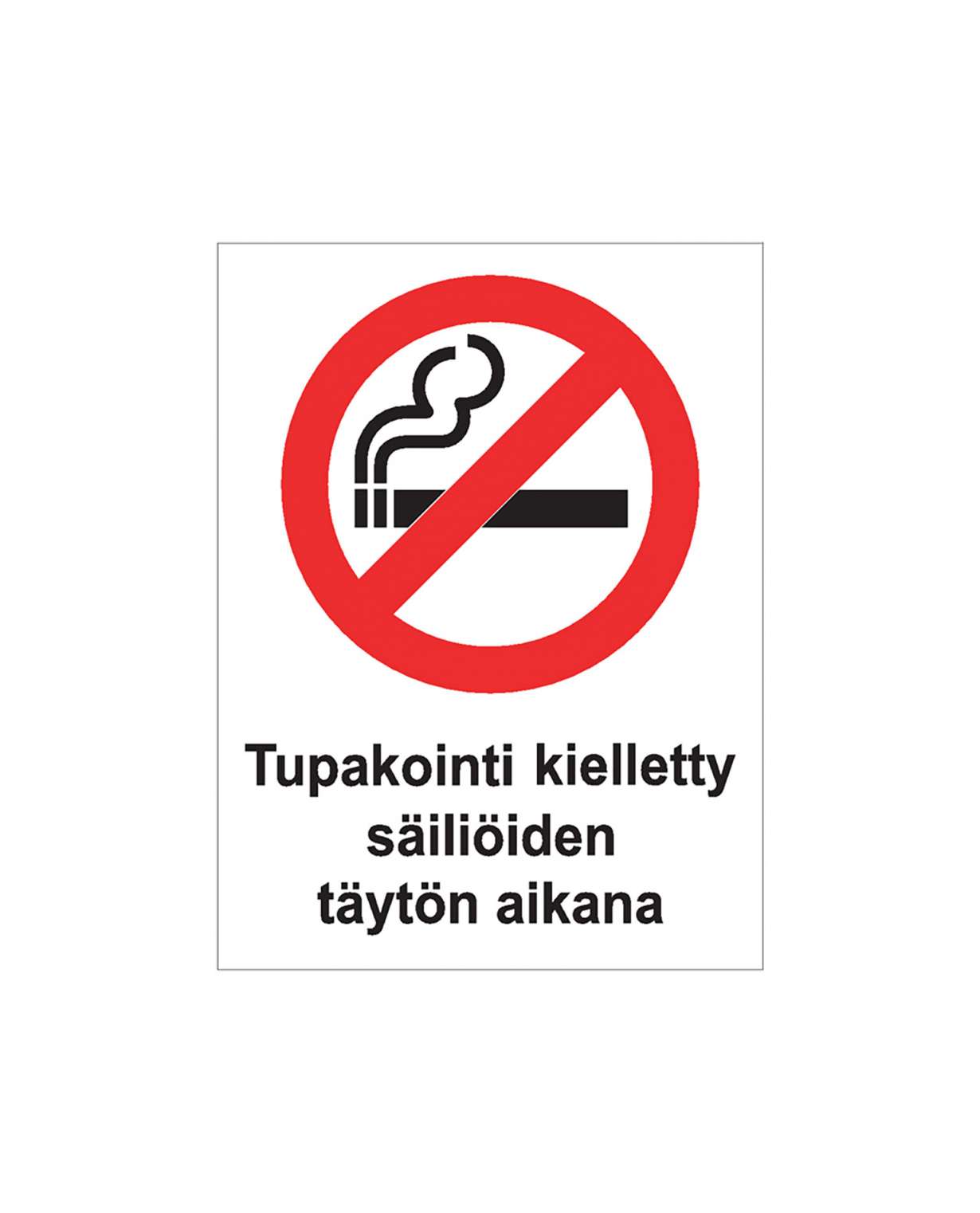 Tupakointi kielletty säiliöiden täytön aikana, Ibond alumiini, 200x300 mm