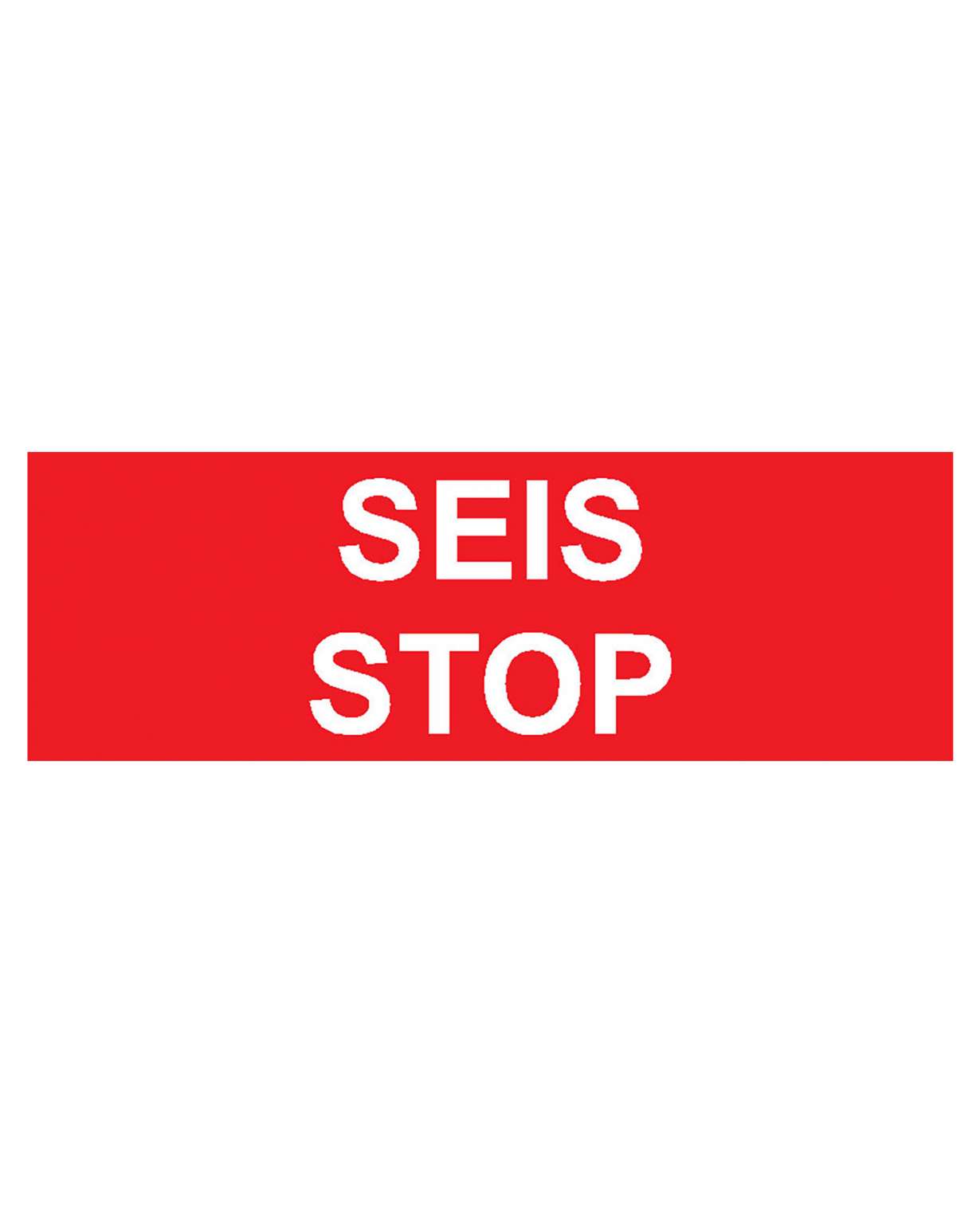Seis stop, Magneetti, 400x100 mm