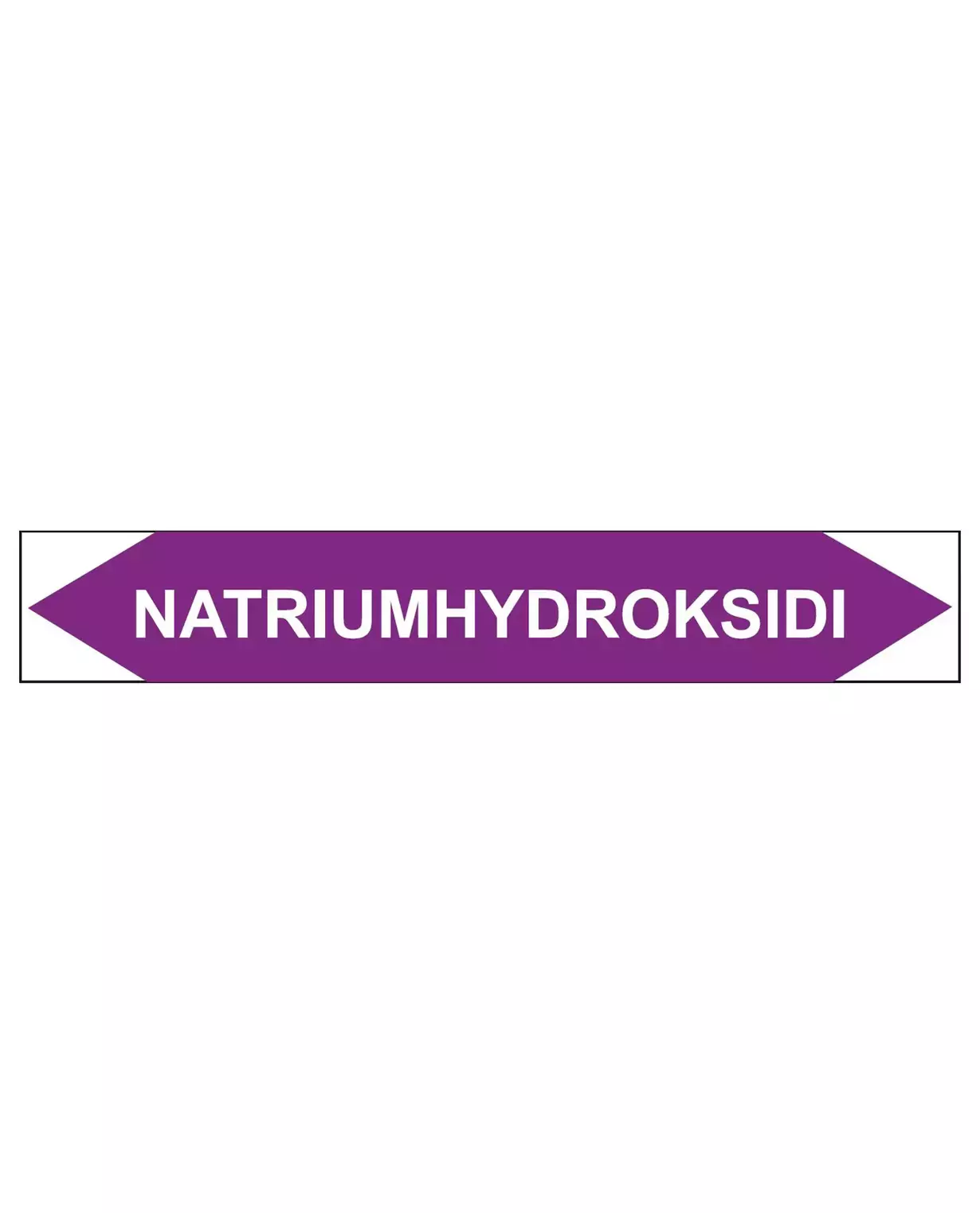 Natriumhydroksidi, 250x40 mm